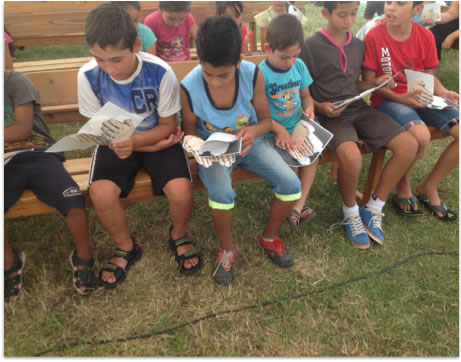 Children Learning Lord's Prayer