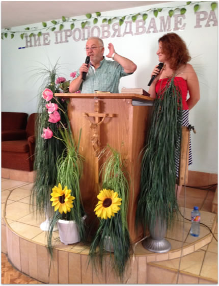 Sunday morning church in Yambol