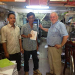 Peter takes Pastor Kundate to the printers. He want to sow seeds into the ministry in Cambodia. The Lord's Prayer " hand tracts" have brought. Such intrigue with those who receive and those you will use them to teach English and the Gospel. It is going to be great to have them in English & Cambodian in Siem Reep.