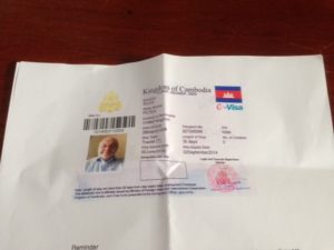 Visa to Cambodia